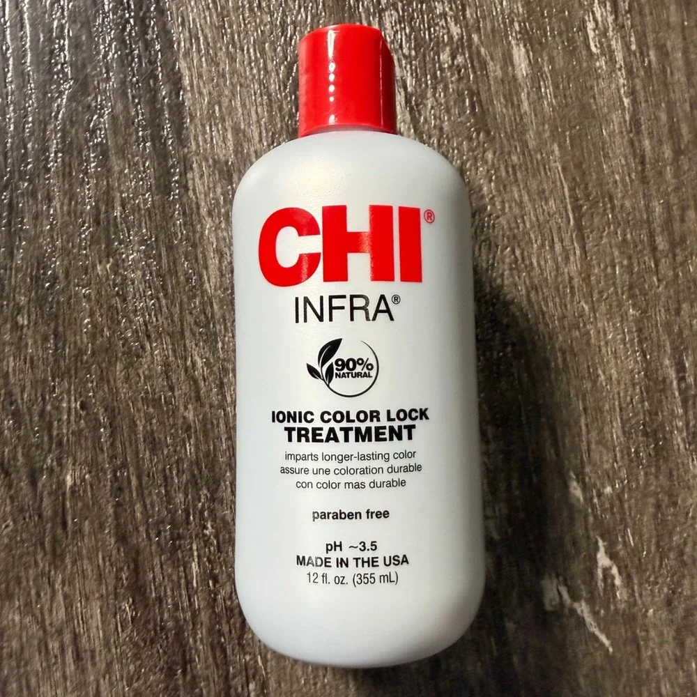 CHI Infra Ionic Color Lock Treatment Unisex 12oz White pH 3.5 Paraben Free 355mL